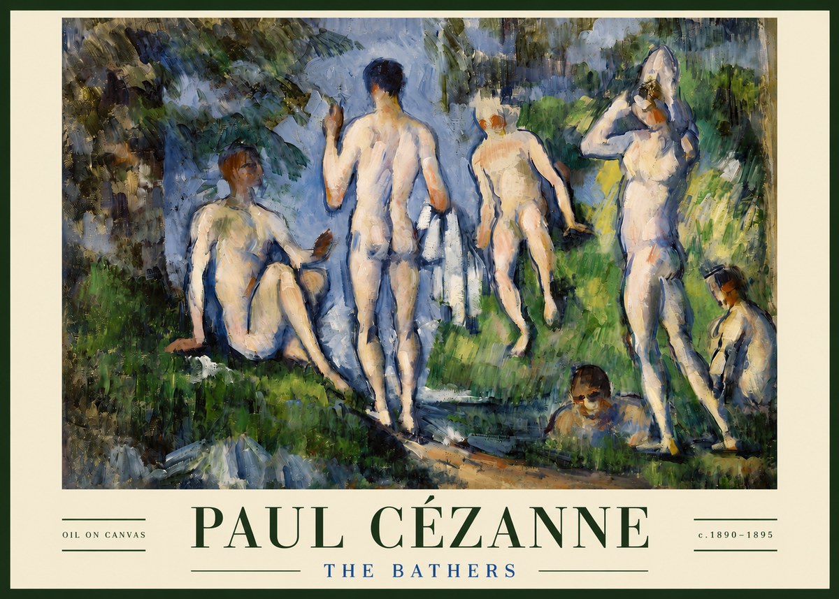 Paul Cézanne The Bathers No3 - Juliste