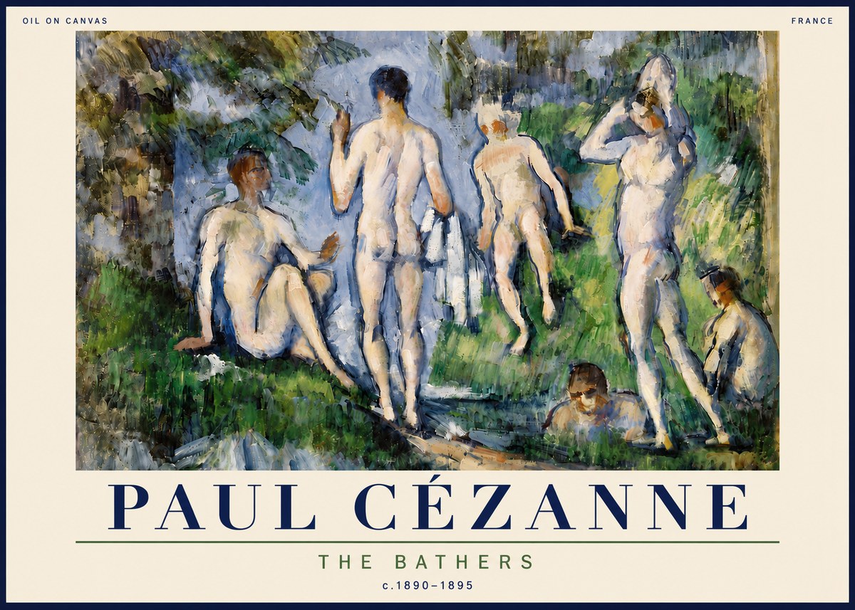 Paul Cézanne The Bathers No6 - Juliste