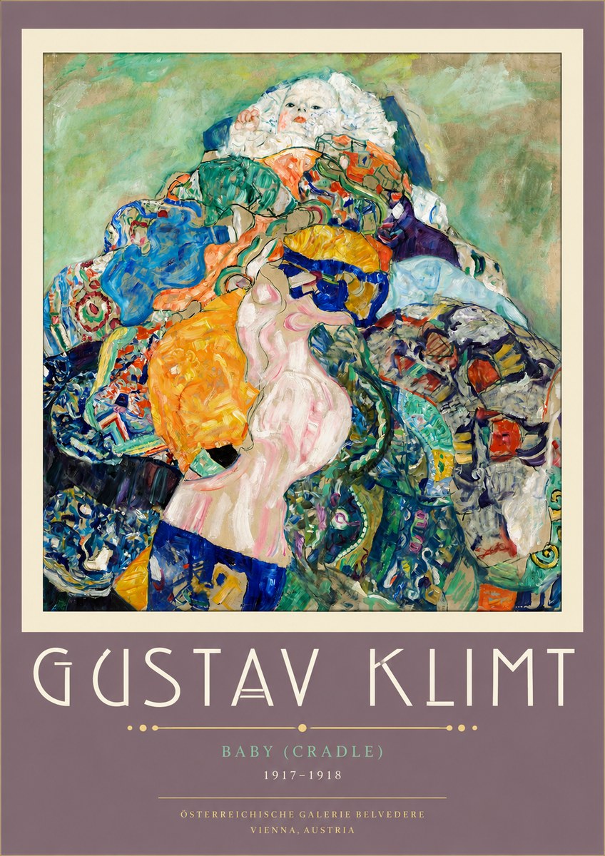 Klimt Baby (Cradle) No5 - Juliste