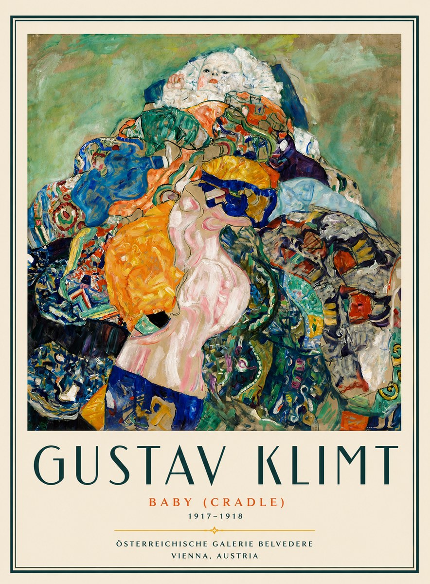 Klimt Baby (Cradle) No6 - Juliste