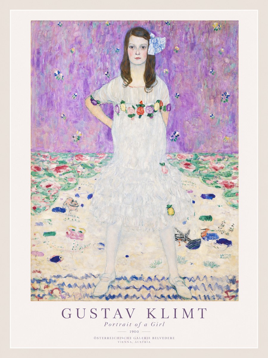 Klimt Portrait of a Girl No1 - Juliste