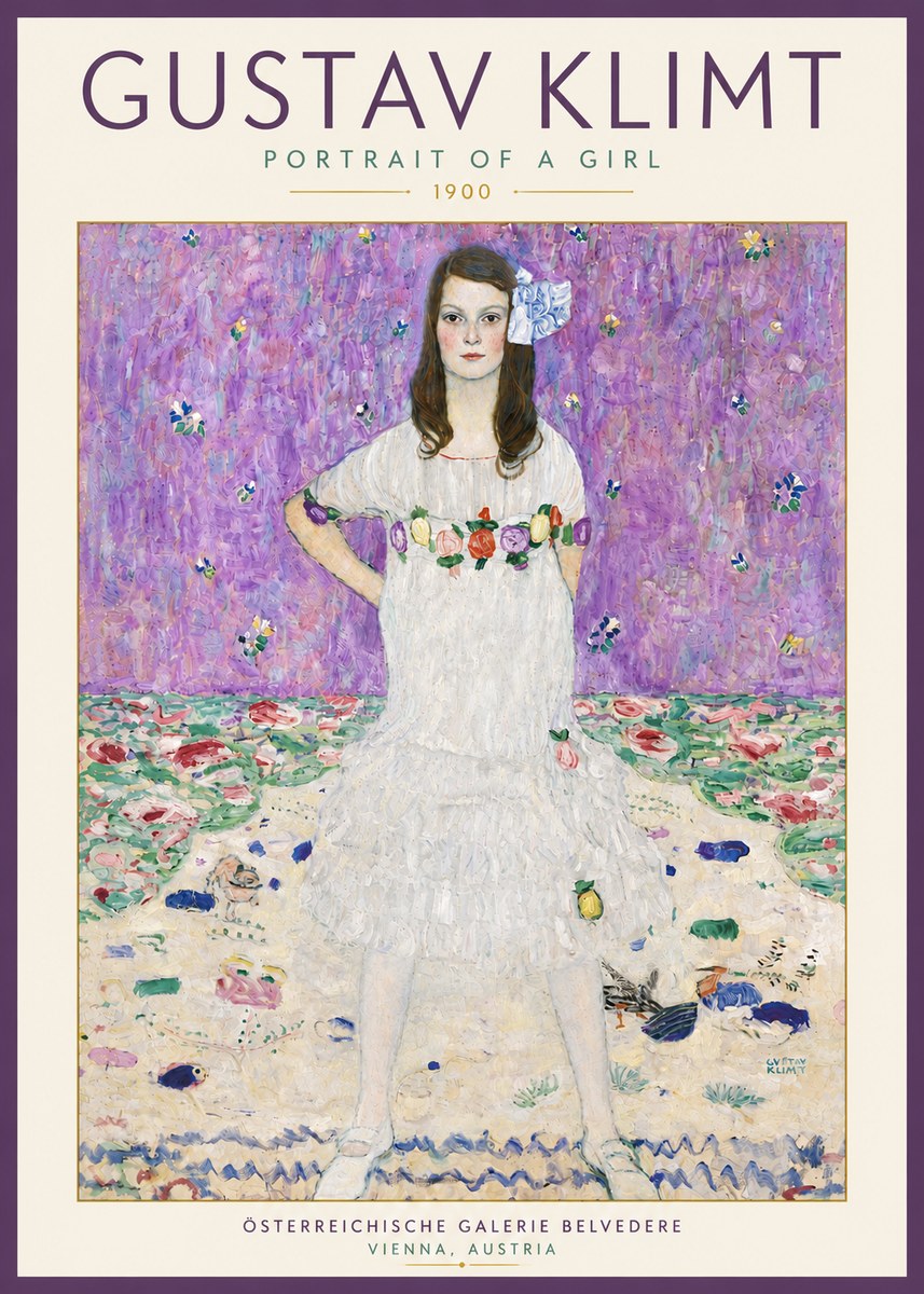 Klimt Portrait of a Girl No5 - Juliste