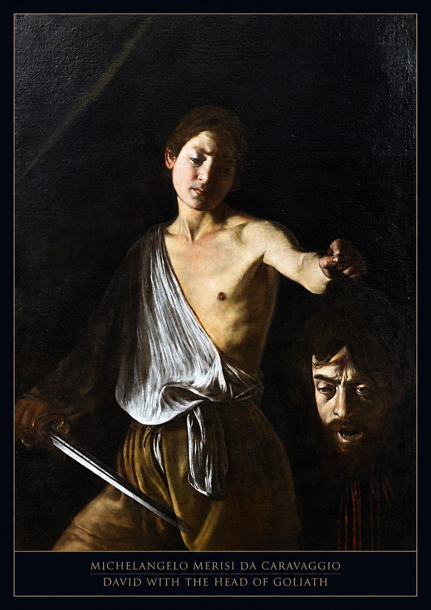 Michelangelo Merisi da Caravaggio David with the Head of Goliath II No5 - Juliste