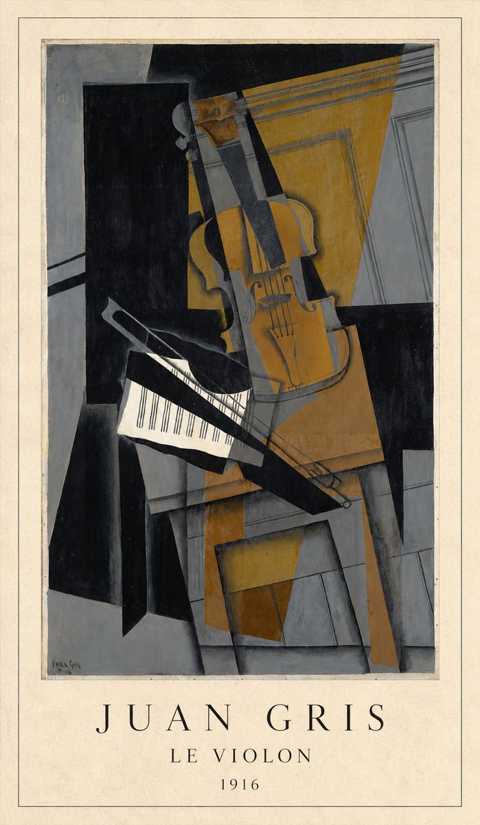 Juan Gris Le Violon No4 - Juliste
