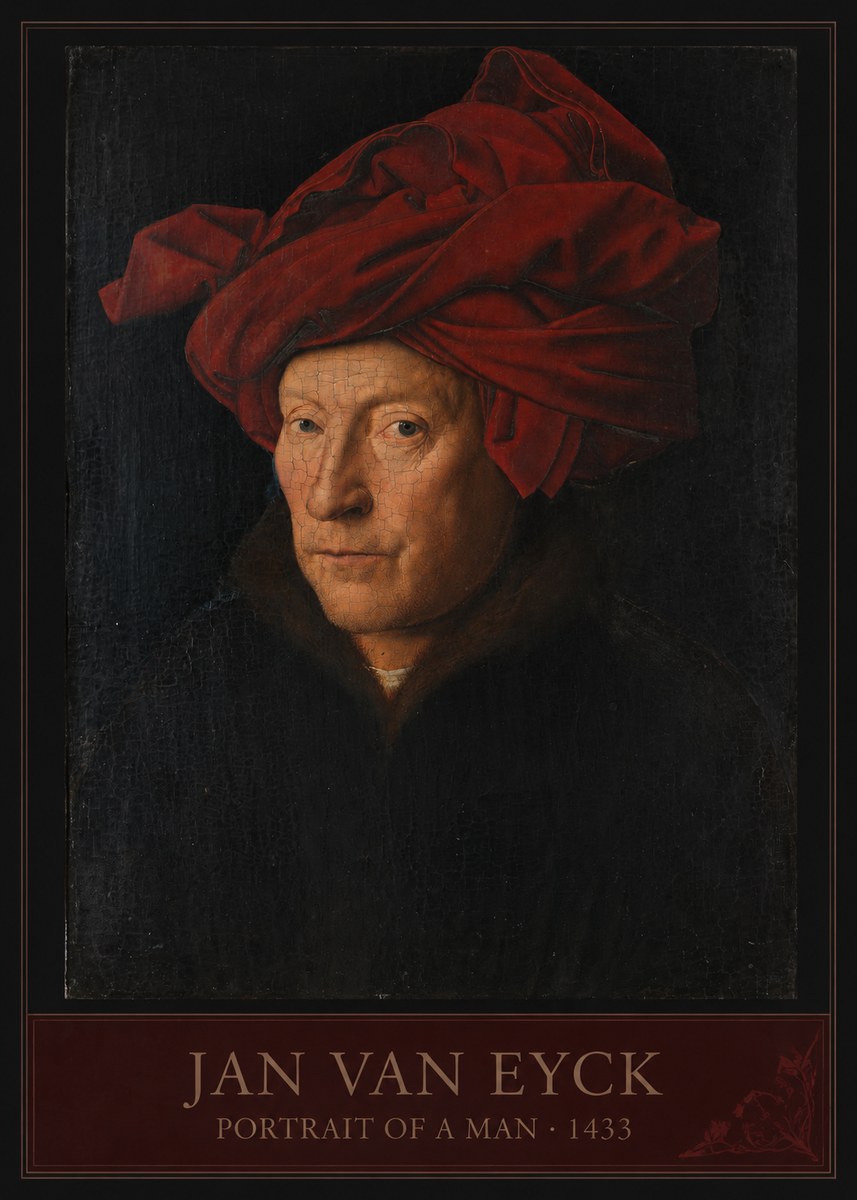 Jan van Eyck Portrait of a Man II No3 - Juliste