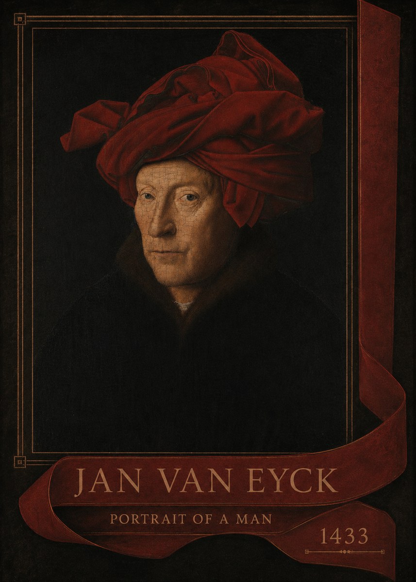 Jan van Eyck Portrait of a Man II No4 - Juliste