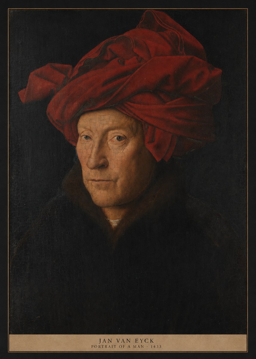 Jan van Eyck Portrait of a Man II No5 - Juliste