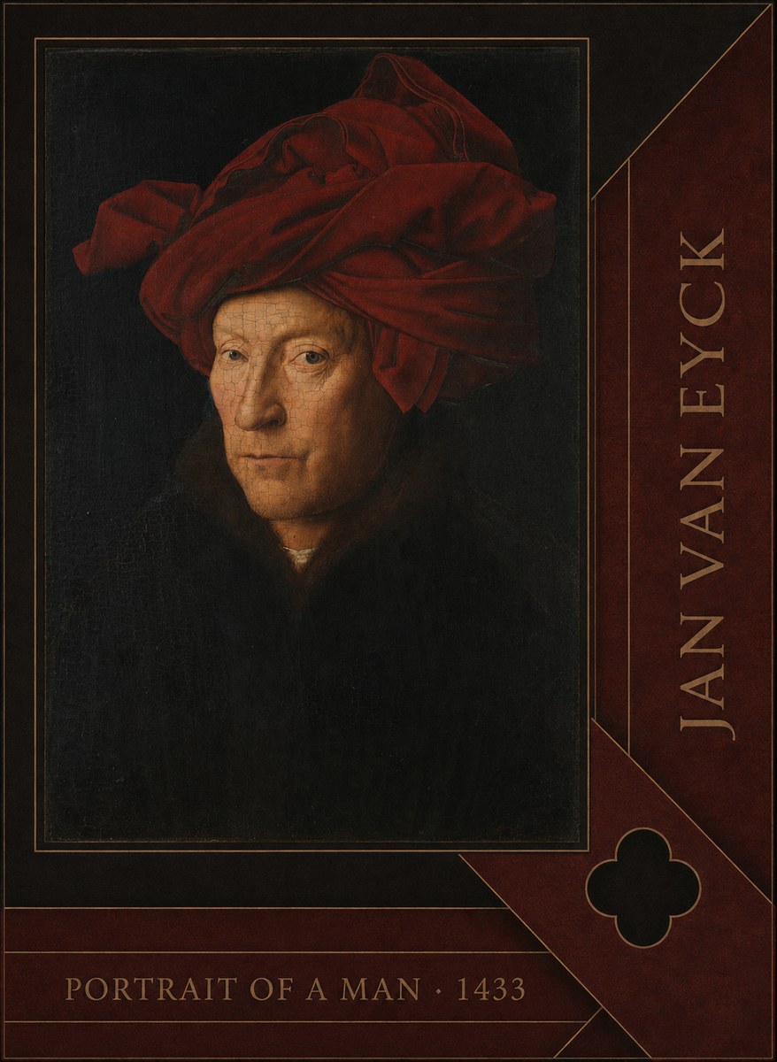 Jan van Eyck Portrait of a Man II No6 - Juliste