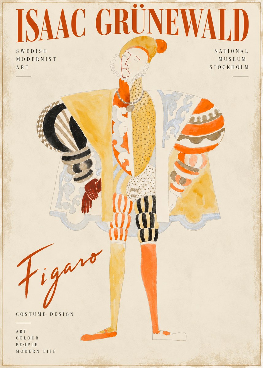 Isaac Grünewald Figaro I No6 - Juliste