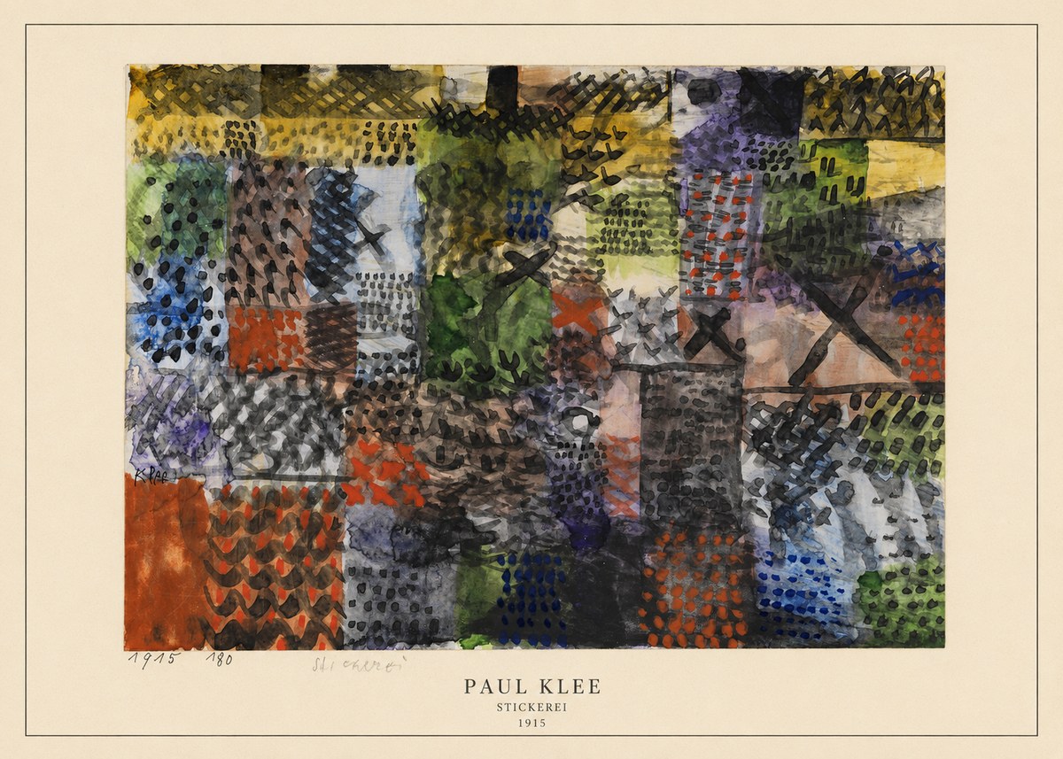 Paul Klee Stickerei No4 - Juliste