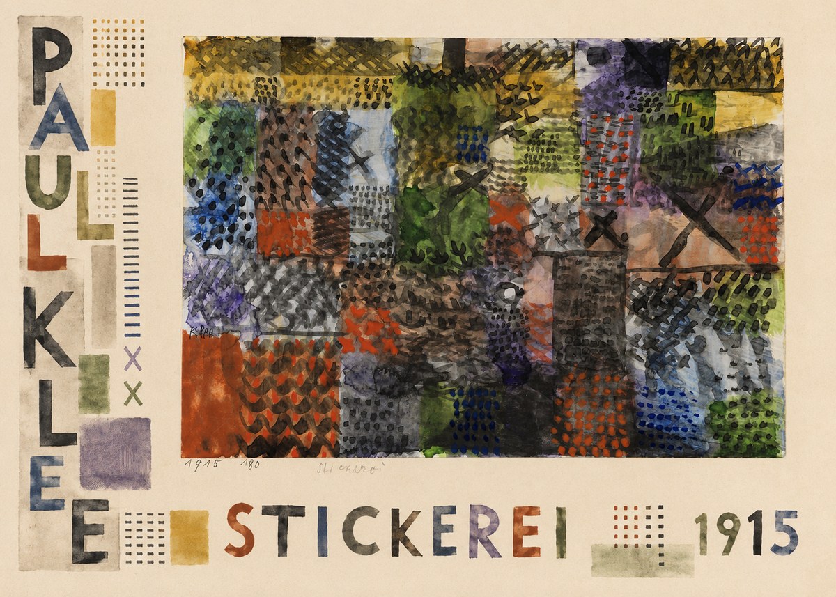 Paul Klee Stickerei No6 - Juliste