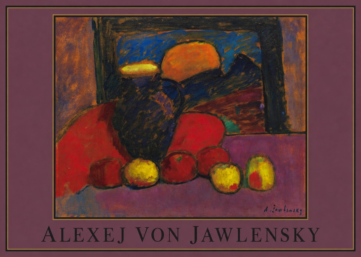 Alexej von Jawlensky Still Life with Vase and Fruit No2 - Juliste