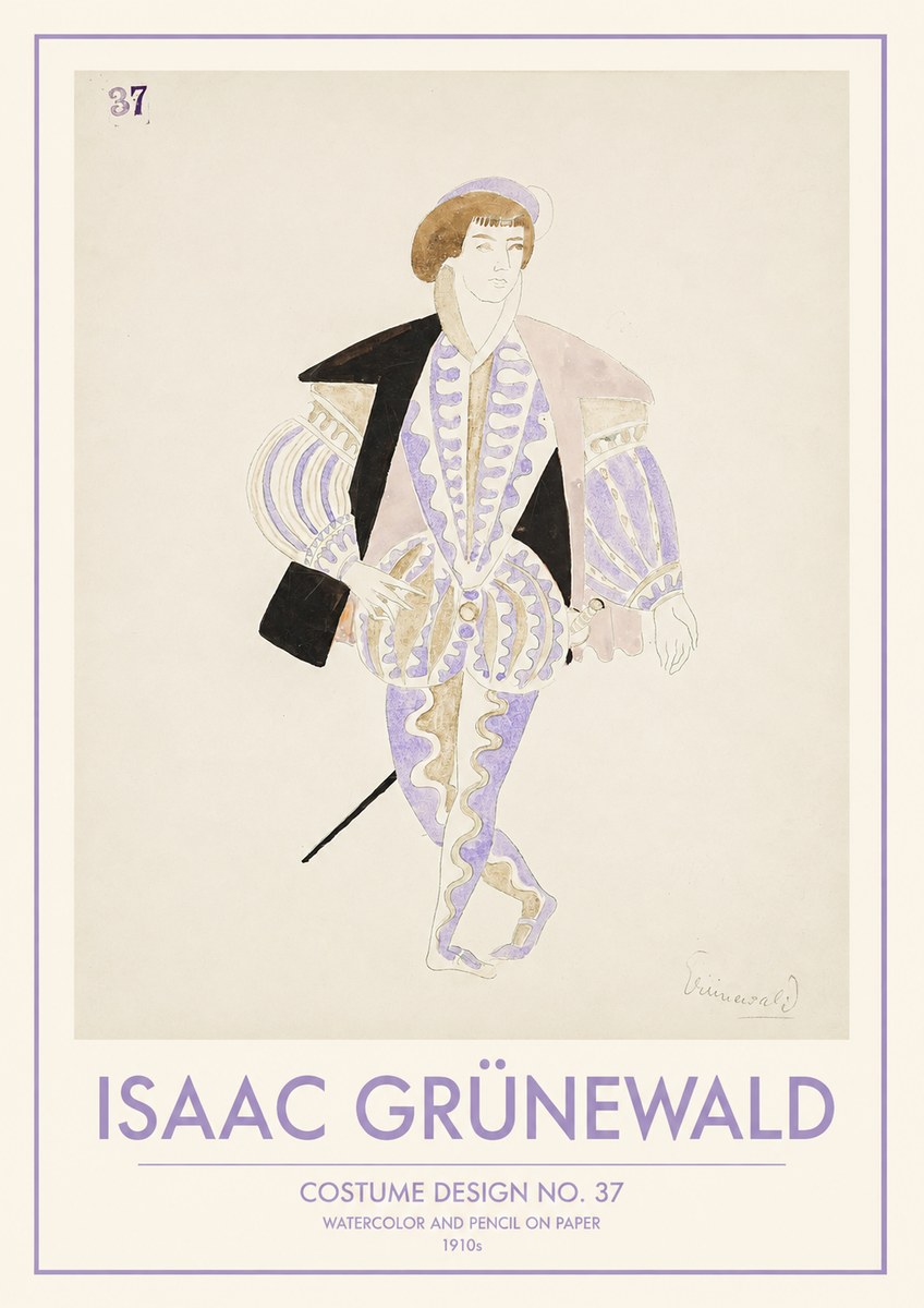 Isaac Grünewald Costume Design No. 37 No1 - Juliste