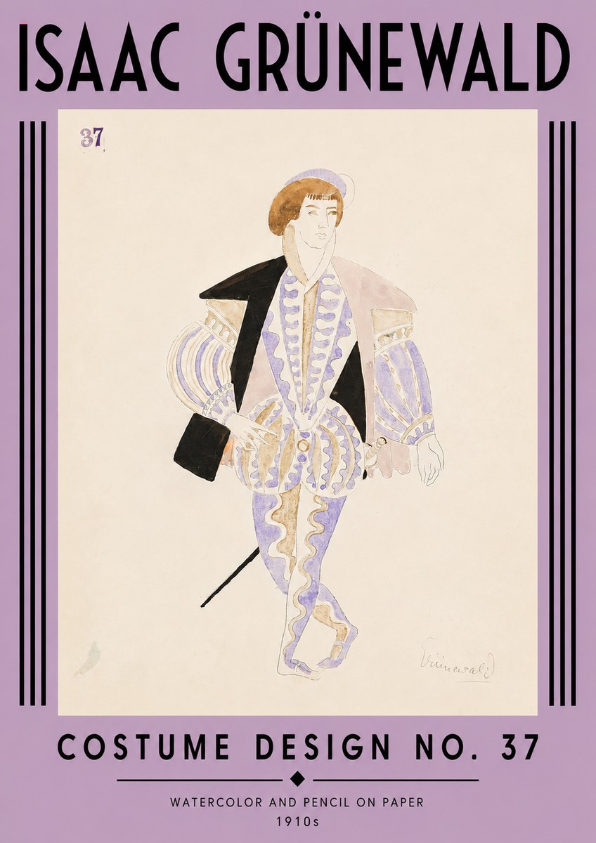 Isaac Grünewald Costume Design No. 37 No4 - Juliste