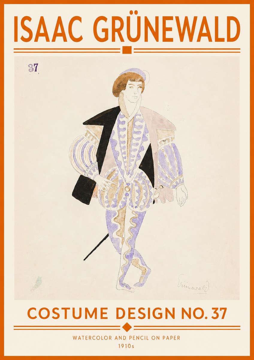 Isaac Grünewald Costume Design No. 37 No5 - Juliste