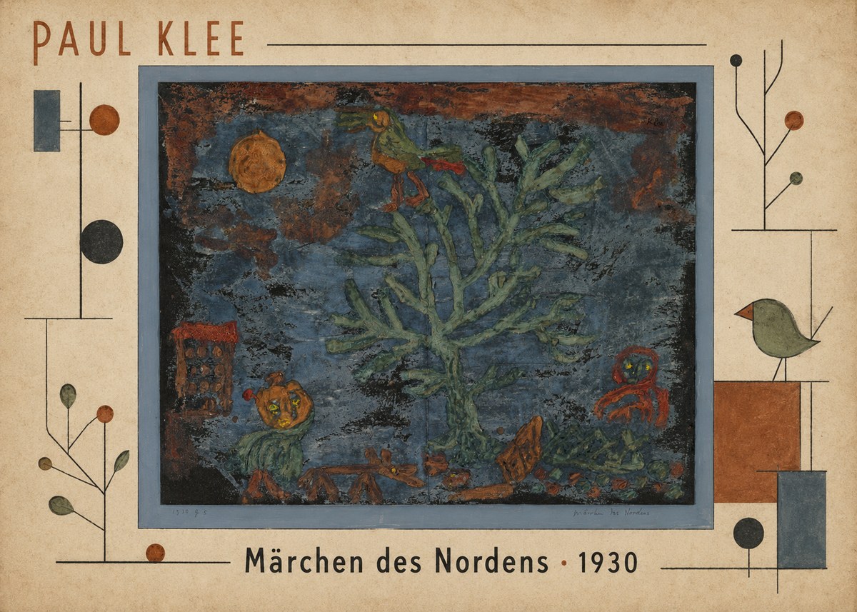 Paul Klee Märchen Des Nordens No5 - Juliste