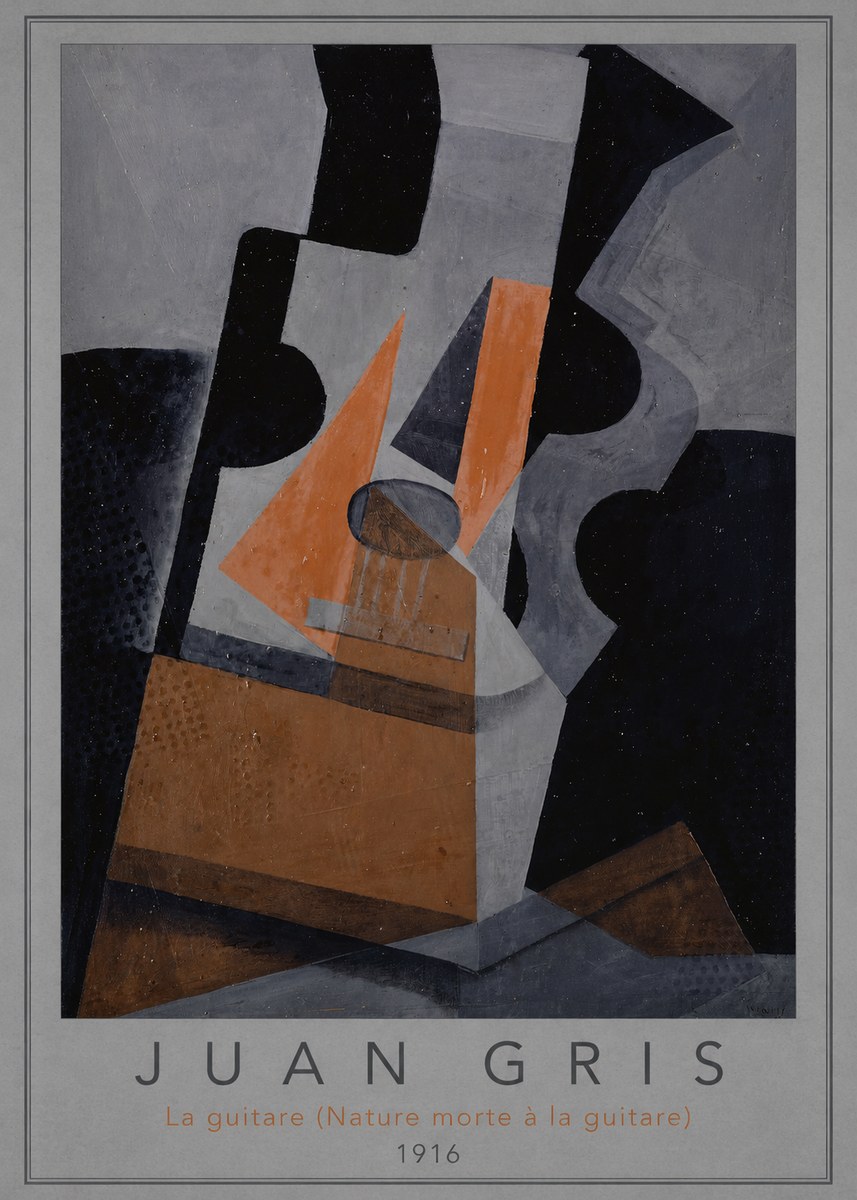 Juan Gris La Guitare (Nature Morte À La Guitare) No3 - Juliste