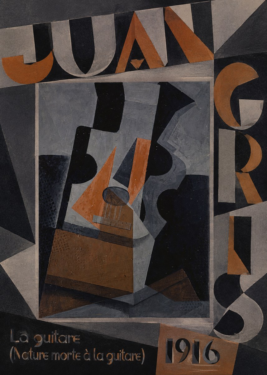 Juan Gris La Guitare (Nature Morte À La Guitare) No4 - Juliste