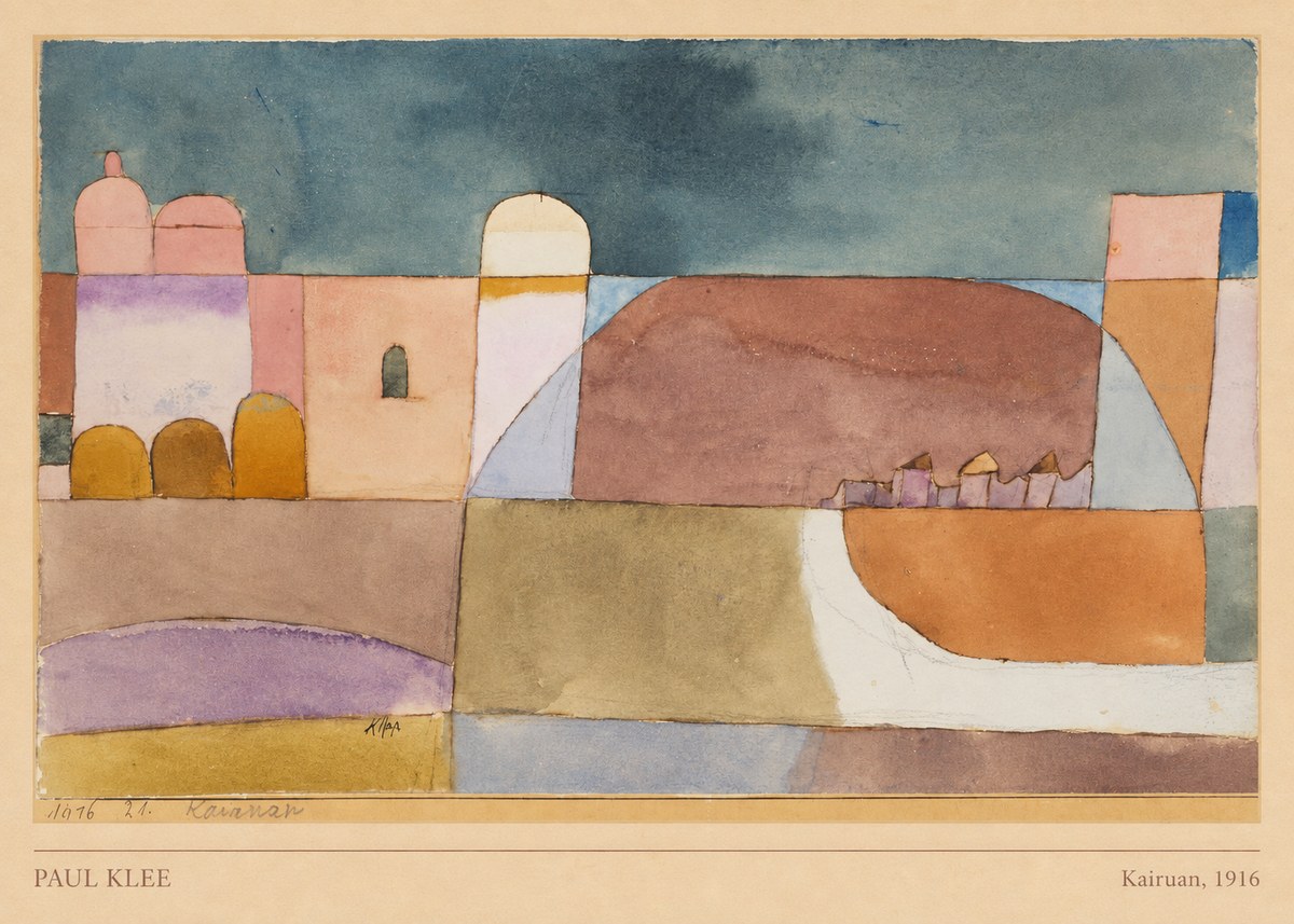 Paul Klee Kairuan, 1916 No5 - Juliste