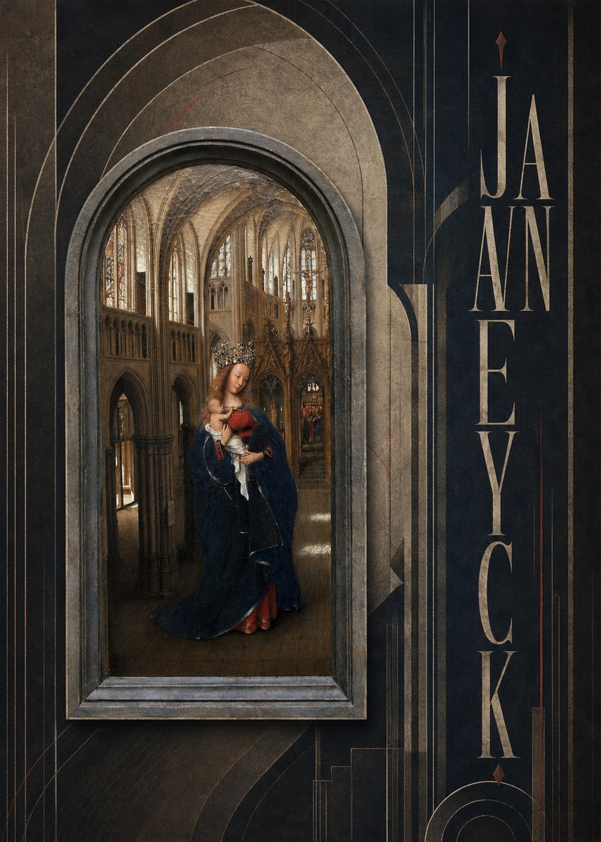 Jan van Eyck Madonna in the Church II No3 - Juliste