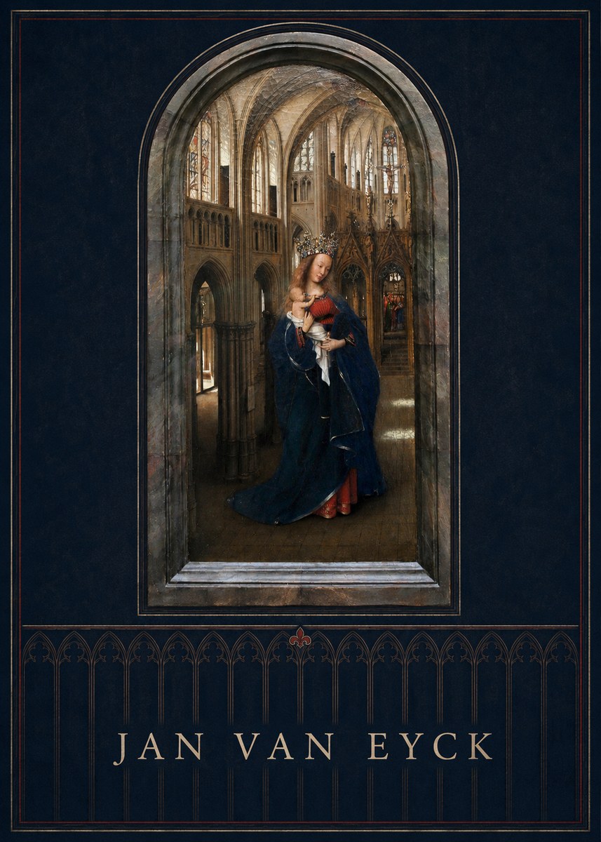 Jan van Eyck Madonna in the Church II No5 - Juliste