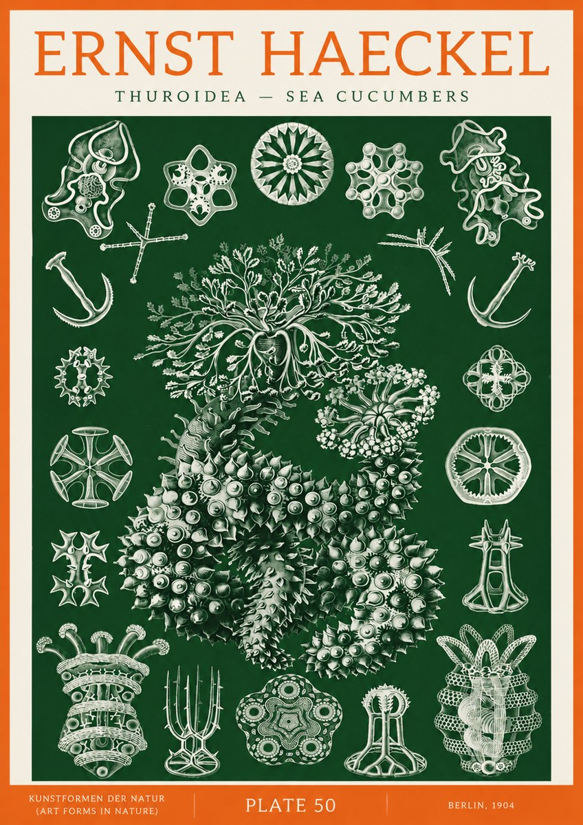 Ernst Haeckel Thuroidea - Sea Organisms No3 - Juliste