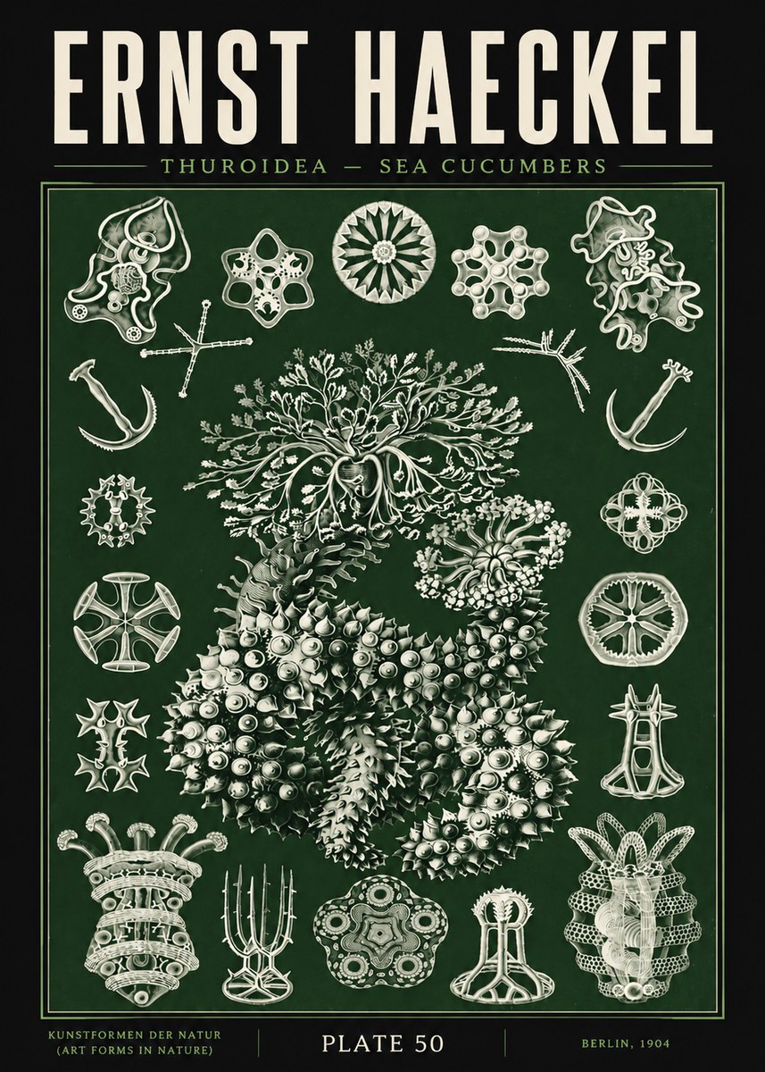 Ernst Haeckel Thuroidea - Sea Organisms No5 - Juliste
