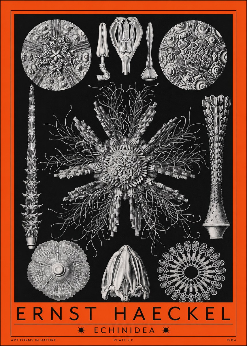 Ernst Haeckel Echinidea Sea Urchins No2 - Juliste