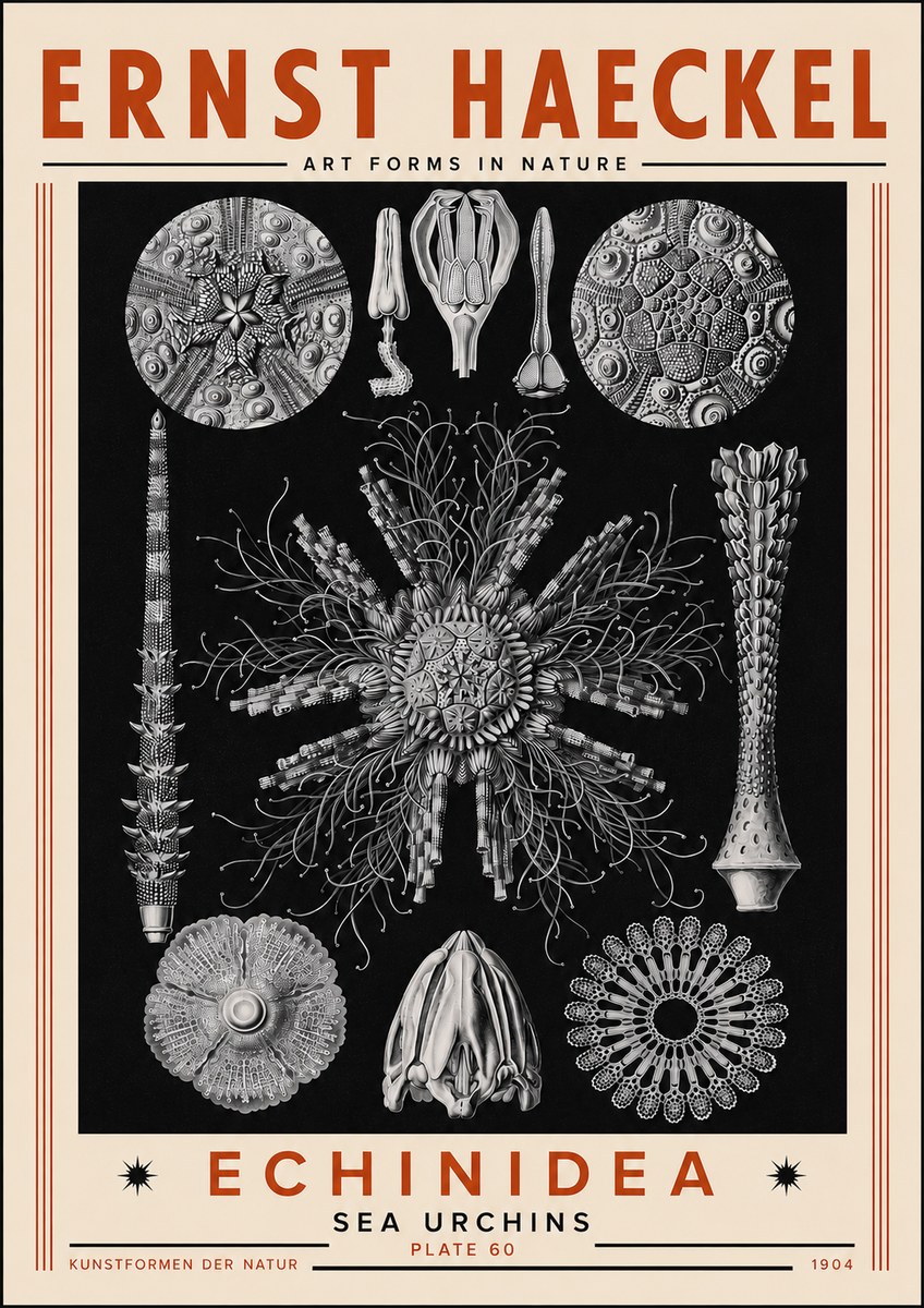 Ernst Haeckel Echinidea Sea Urchins No5 - Juliste