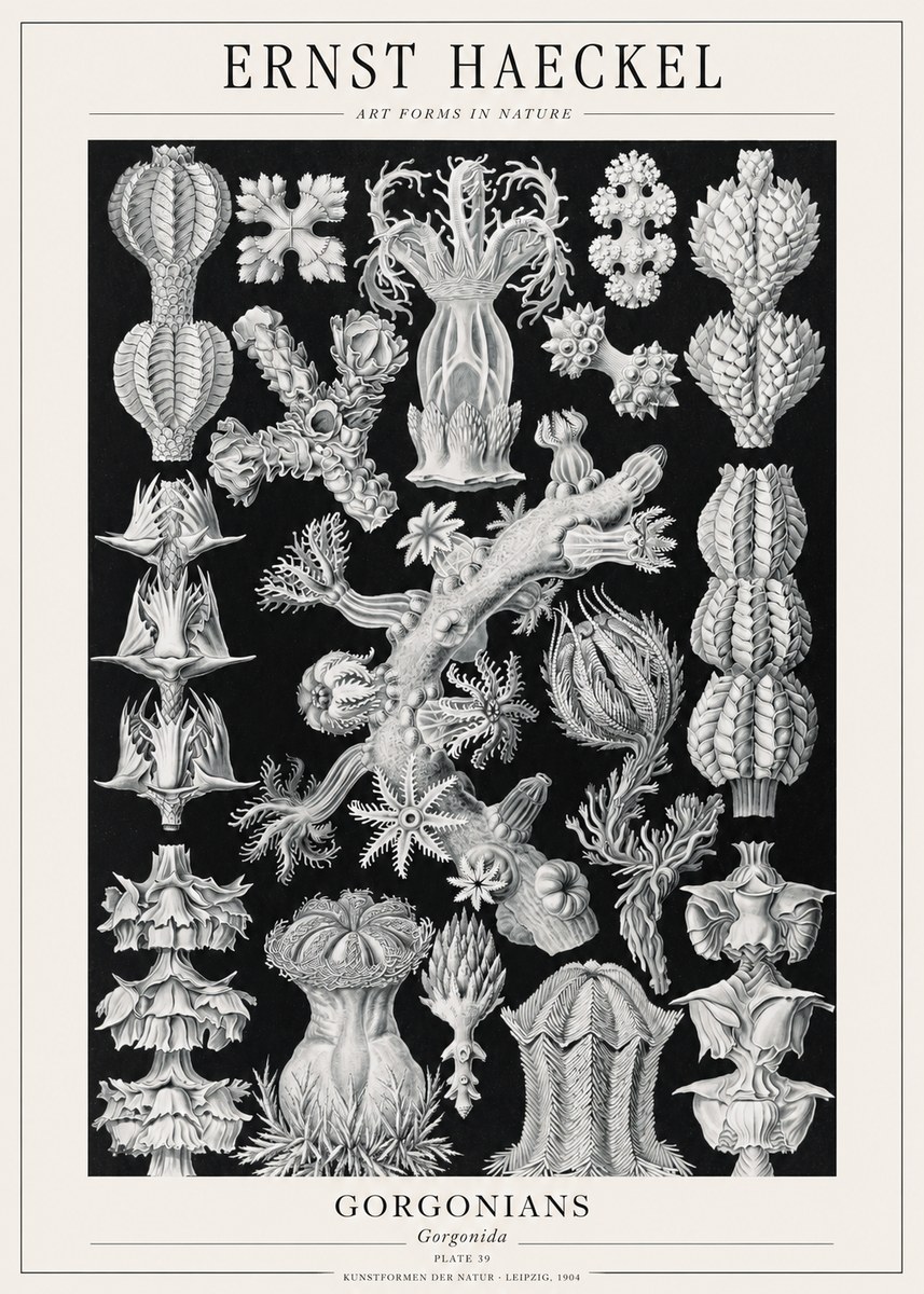Ernst Haeckel Gorgonians No1 - Juliste