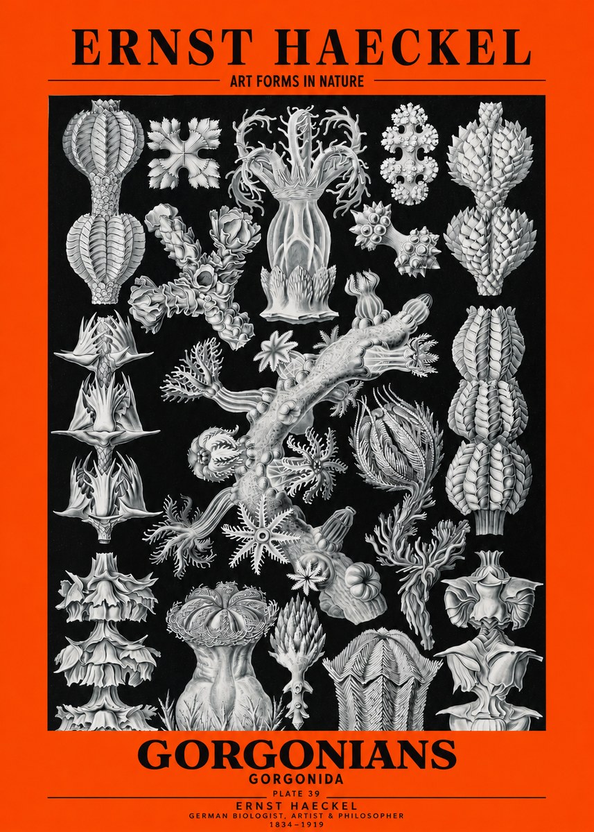 Ernst Haeckel Gorgonians No3 - Juliste