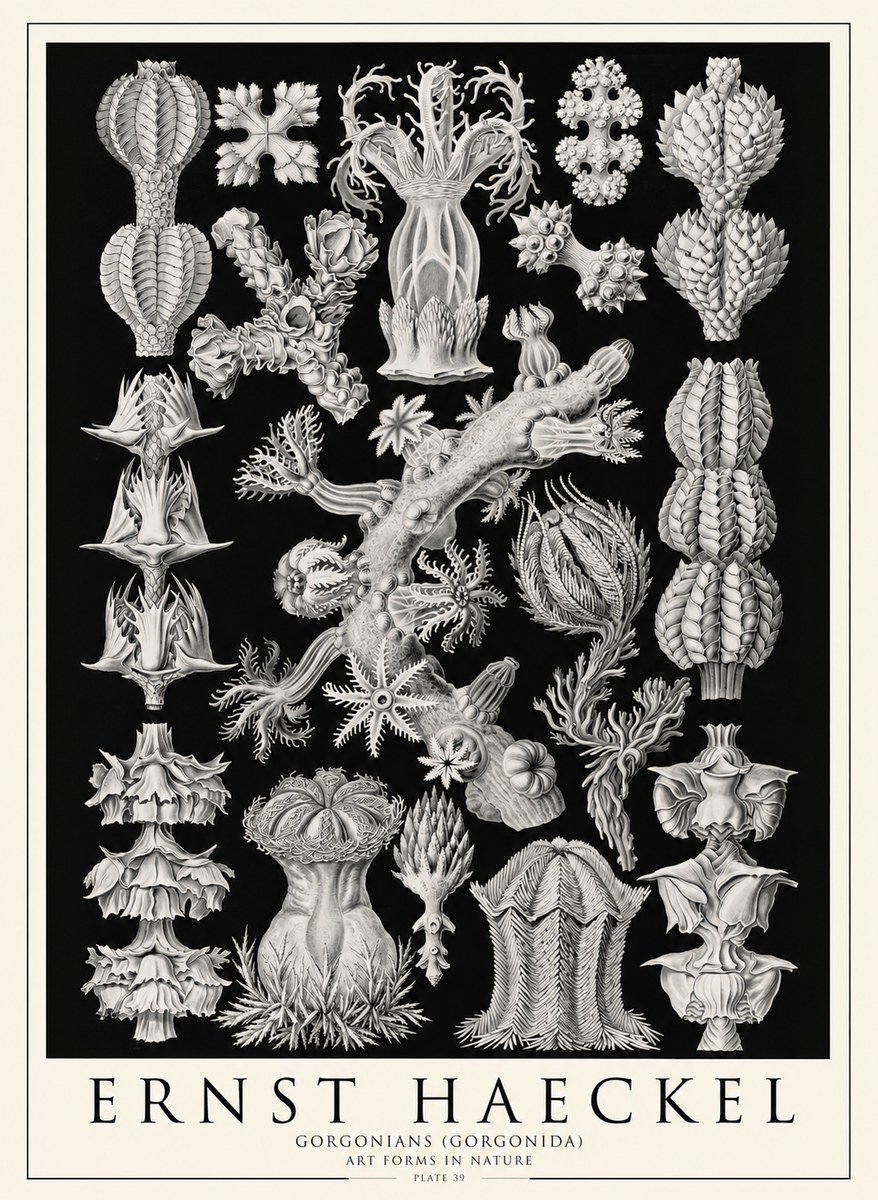 Ernst Haeckel Gorgonians No4 - Juliste