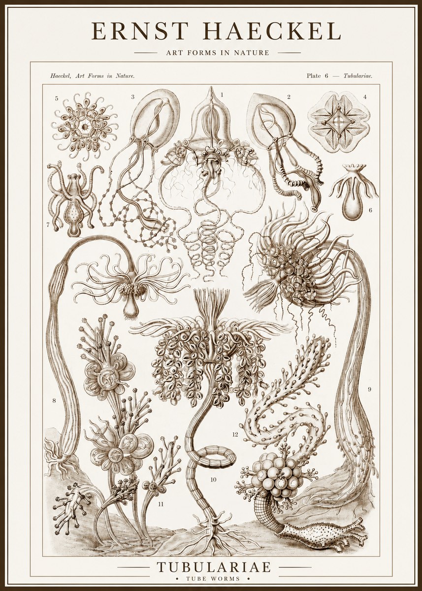 Ernst Haeckel Tubulariae No1 - Juliste