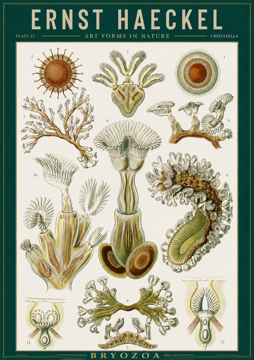 Ernst Haeckel Cristatella No2 - Juliste