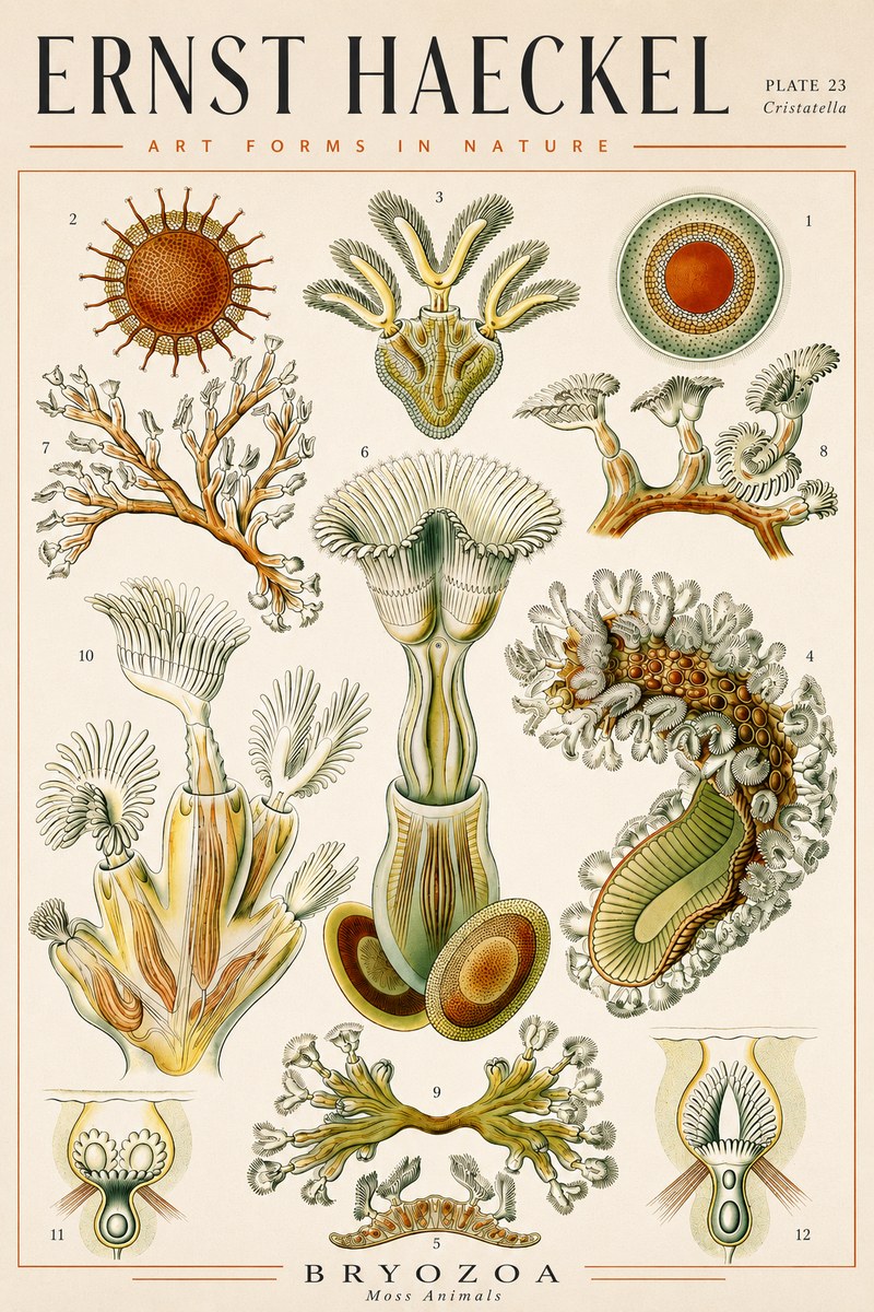Ernst Haeckel Cristatella No4 - Juliste