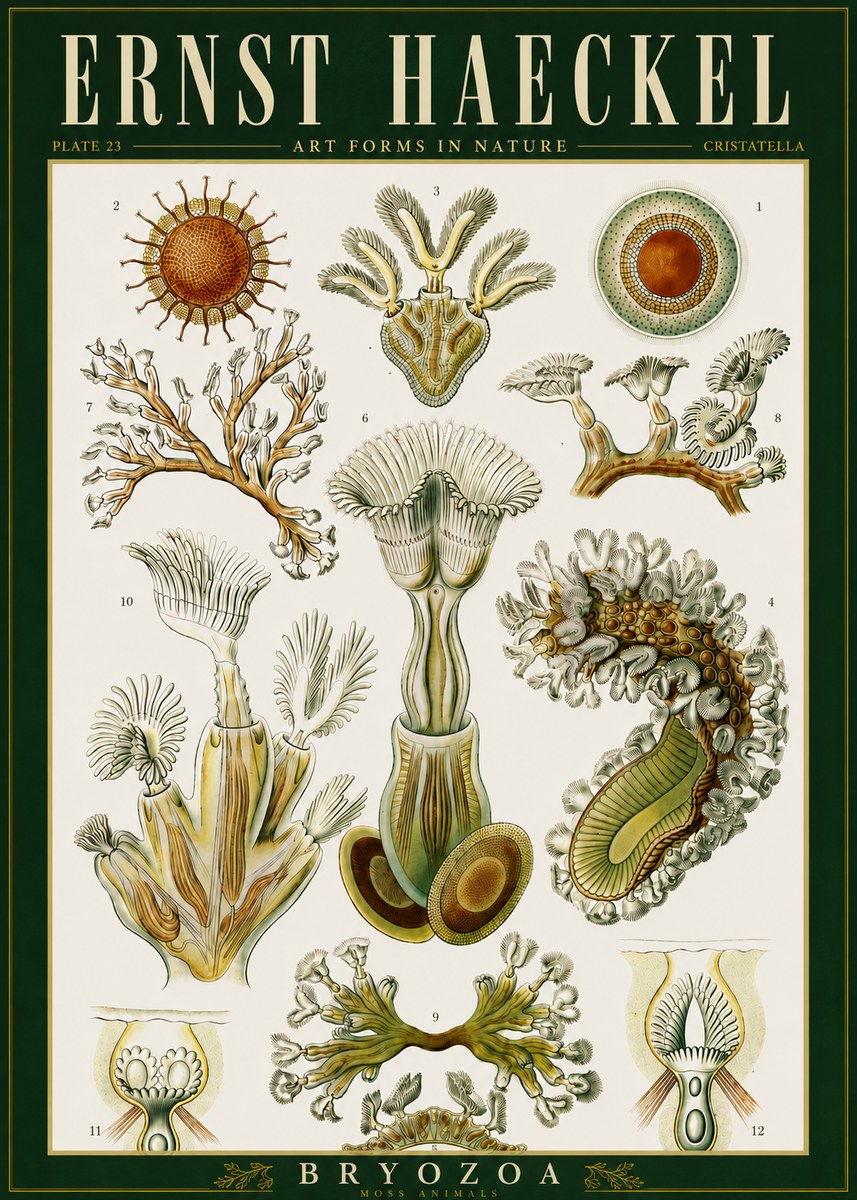 Ernst Haeckel Cristatella No6 - Juliste