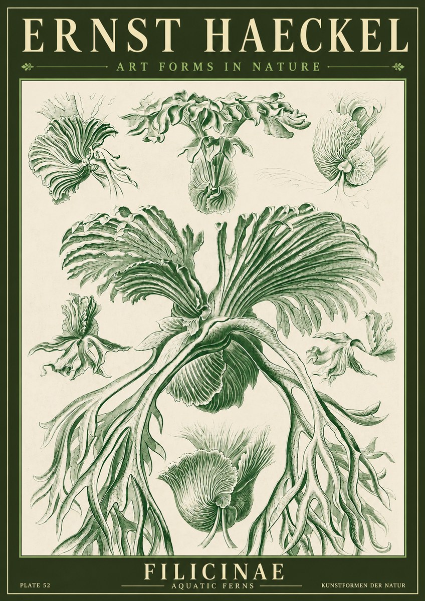 Ernst Haeckel Filicinae No4 - Juliste