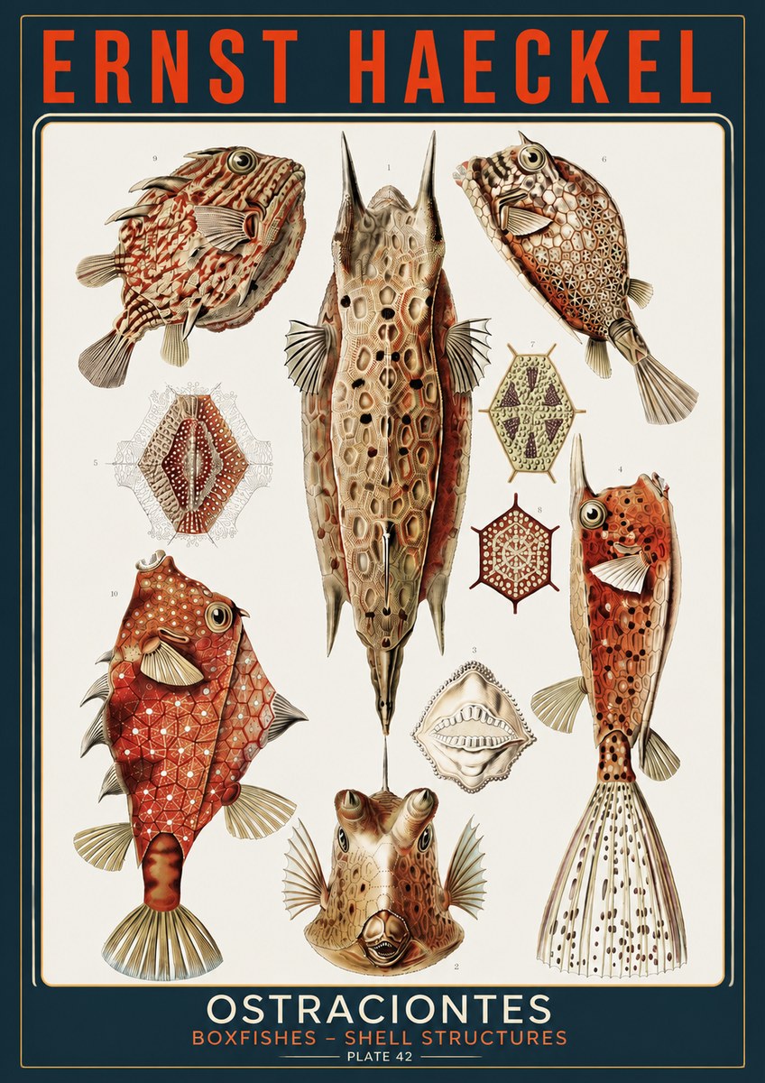 Ernst Haeckel Ostracodes Crustacea No5 - Juliste