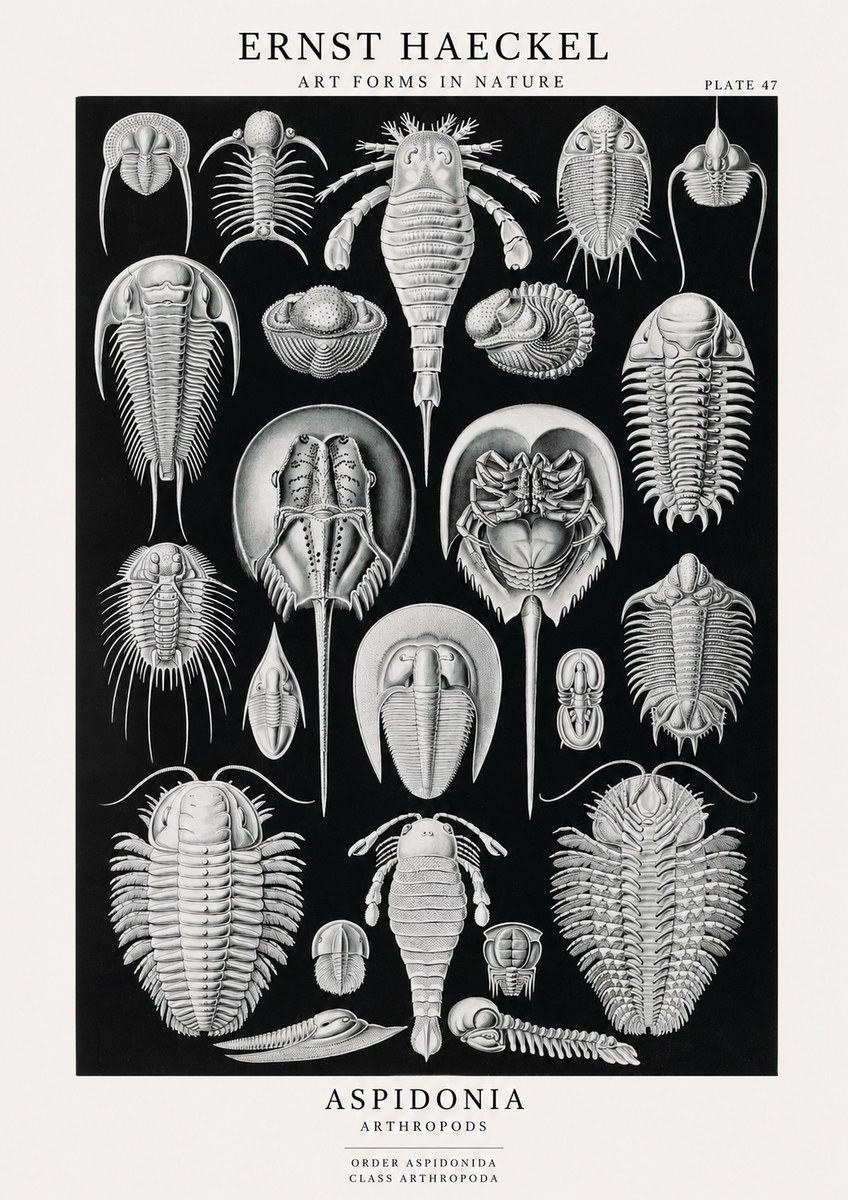 Ernst Haeckel Aspidonia No1 - Juliste