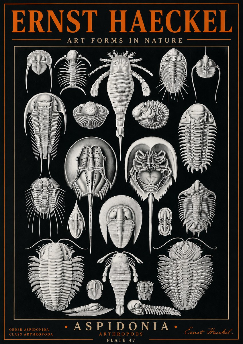 Ernst Haeckel Aspidonia No5 - Juliste