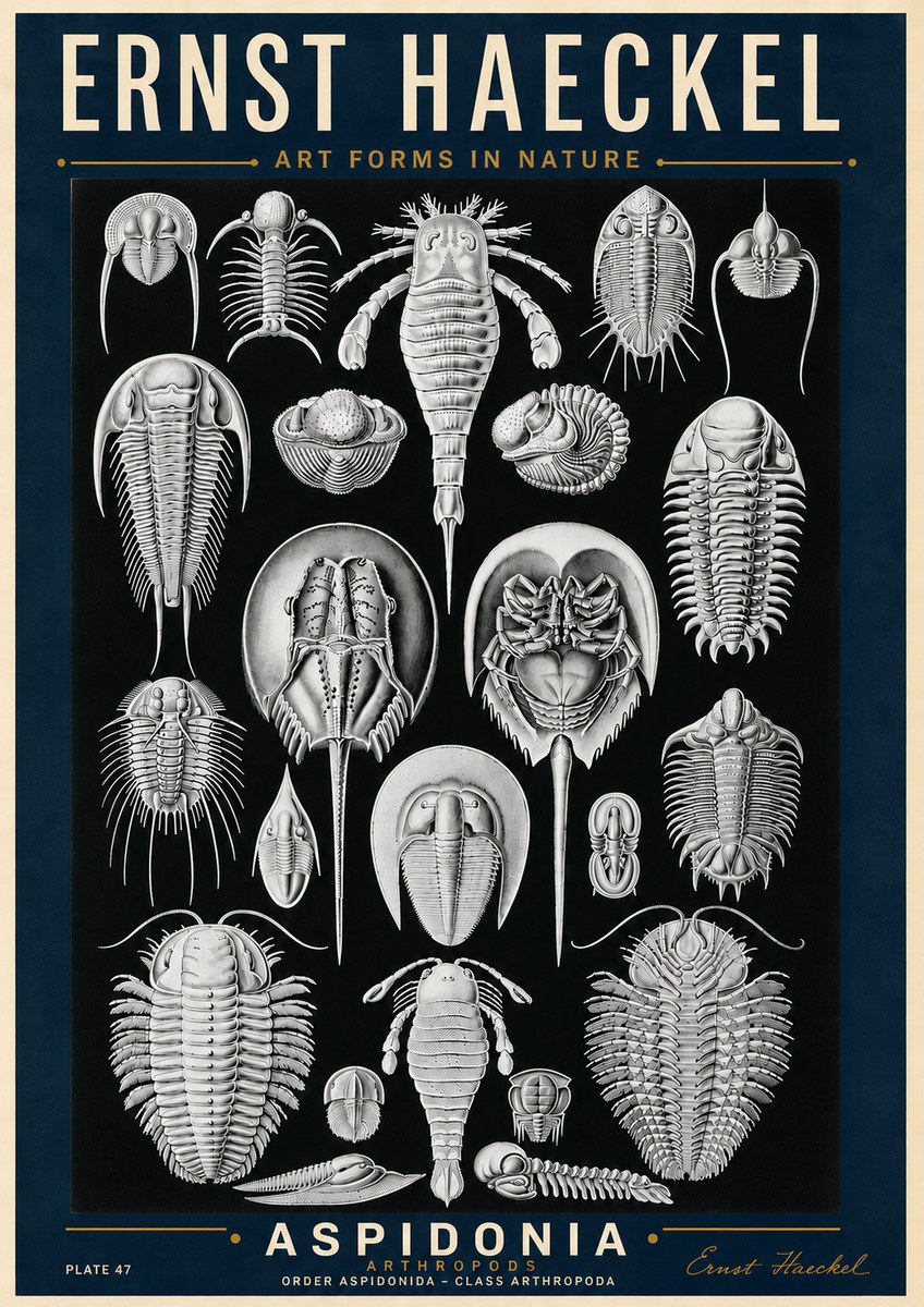Ernst Haeckel Aspidonia No6 - Juliste