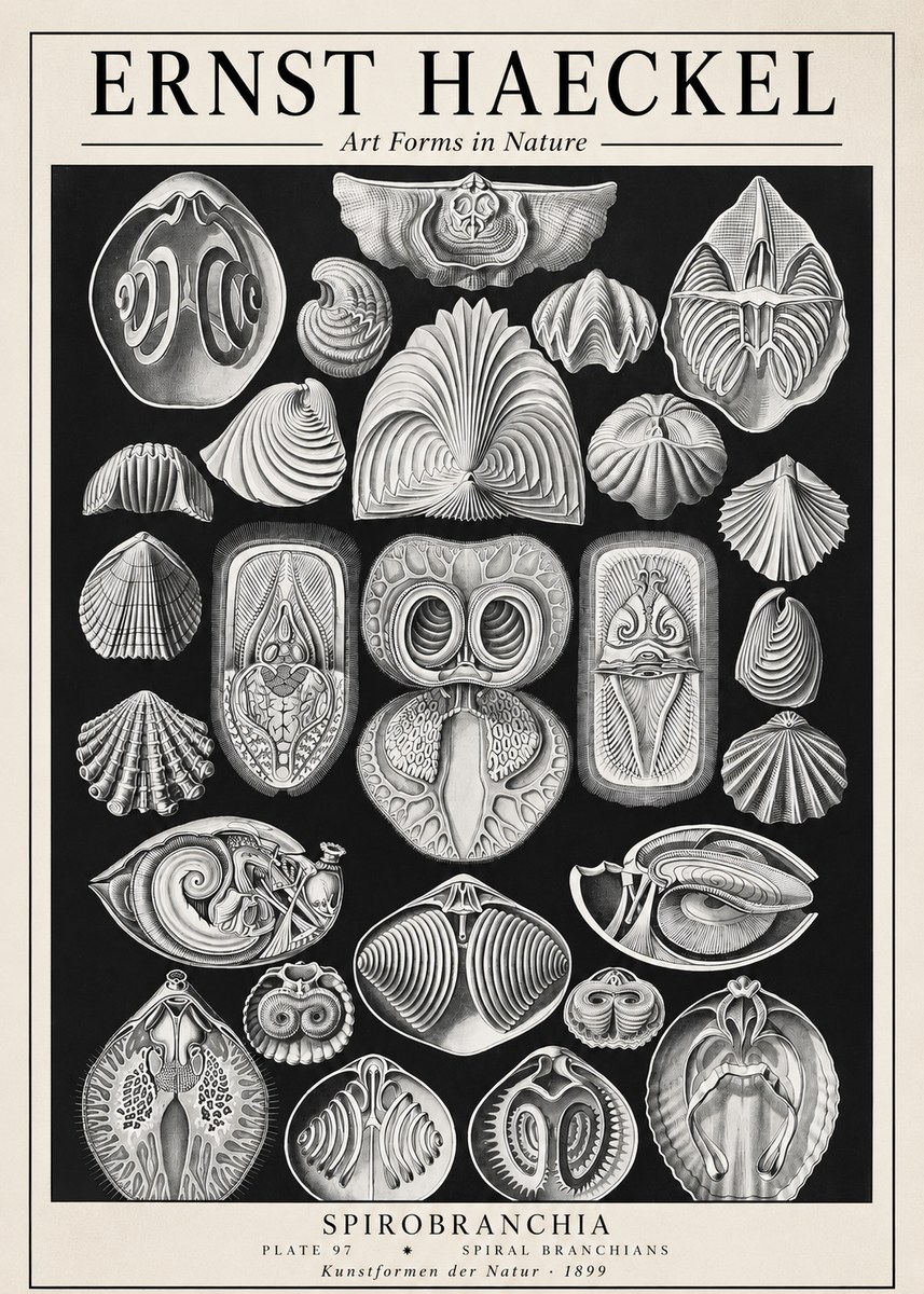 Ernst Haeckel Spirobranchia No1 - Juliste