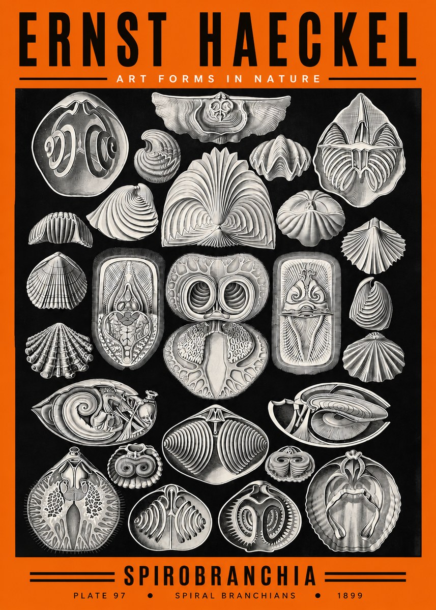 Ernst Haeckel Spirobranchia No2 - Juliste