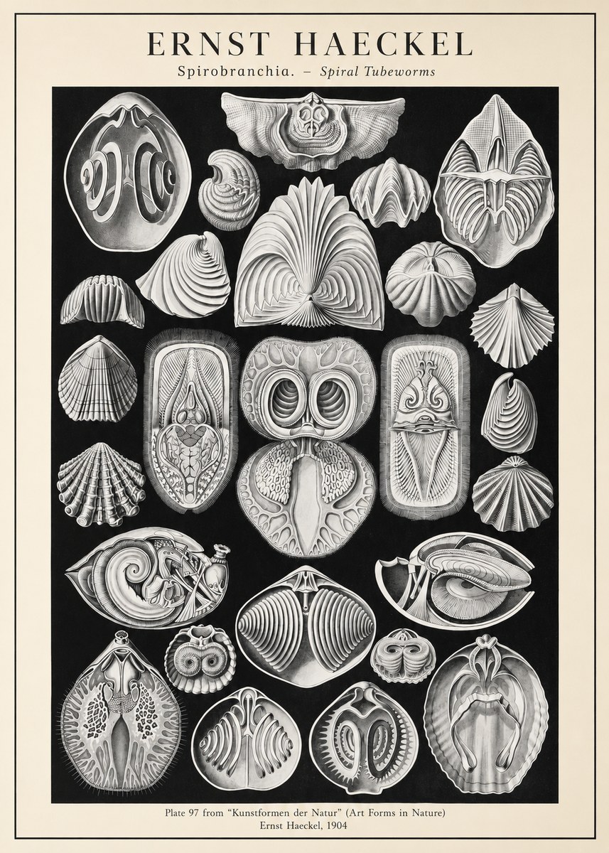 Ernst Haeckel Spirobranchia No3 - Juliste