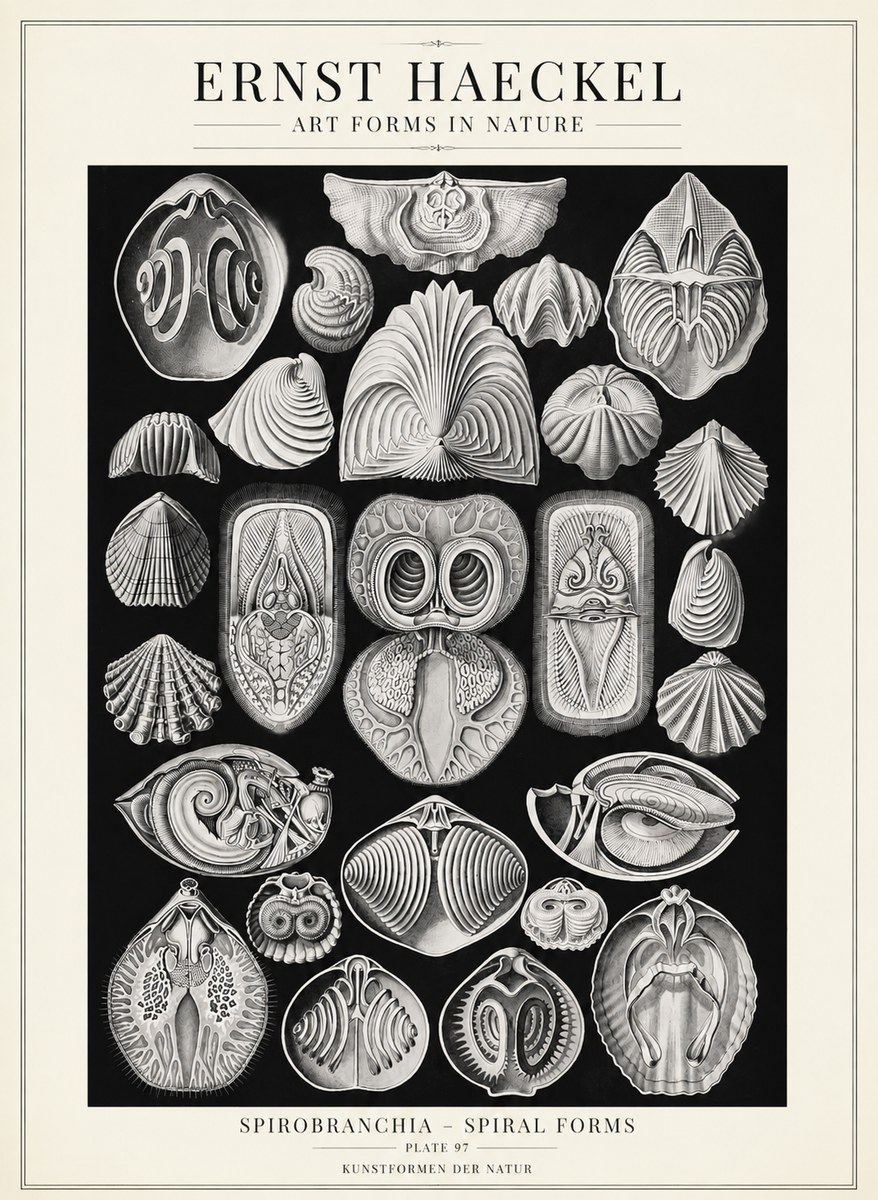 Ernst Haeckel Spirobranchia No4 - Juliste