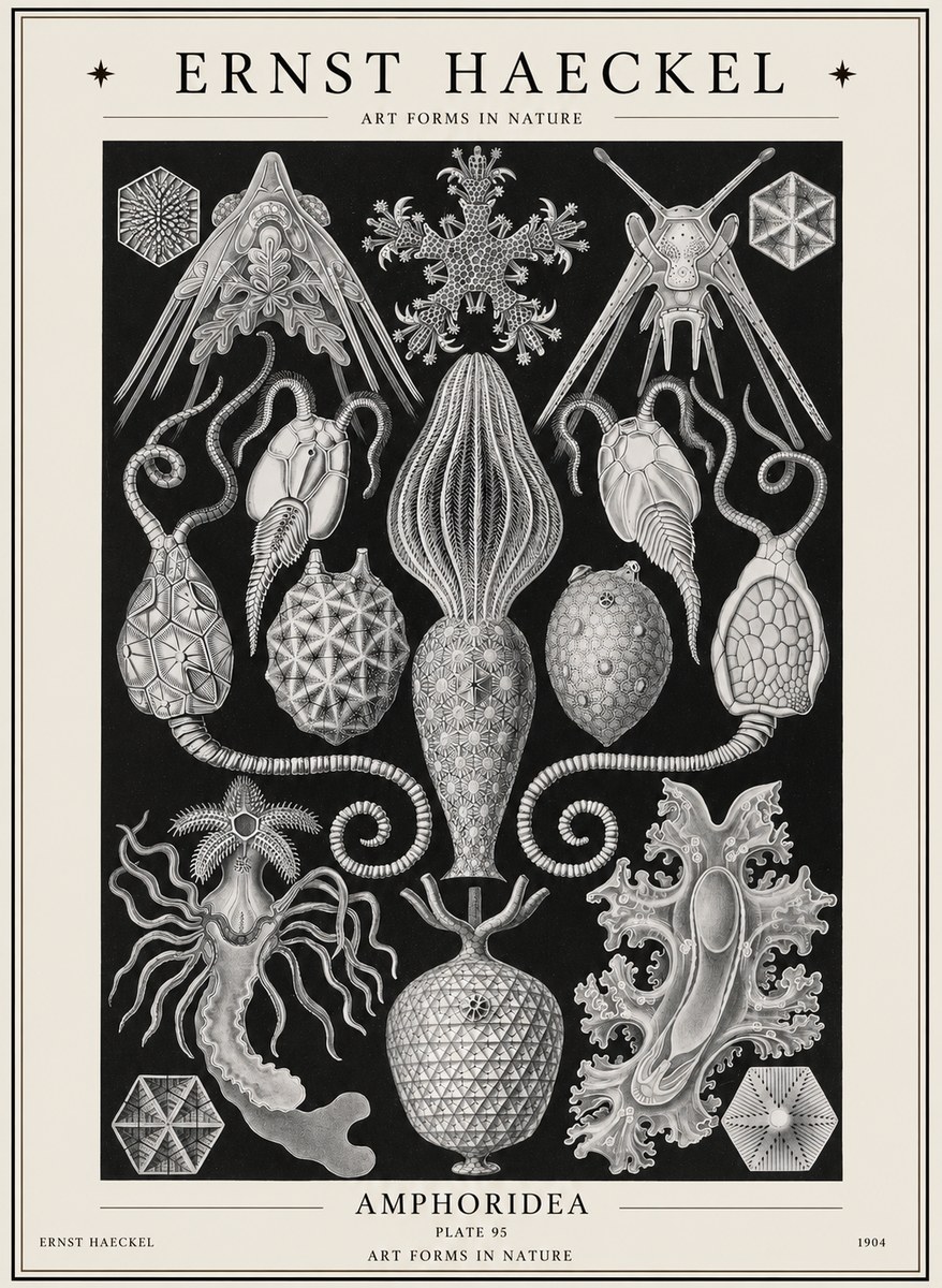 Ernst Haeckel Amphoridea No1 - Juliste