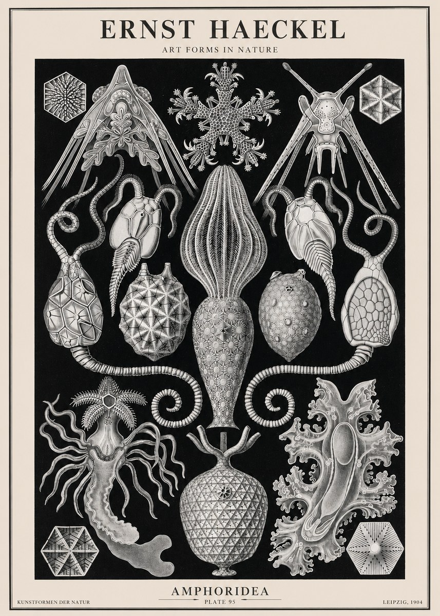 Ernst Haeckel Amphoridea No2 - Juliste