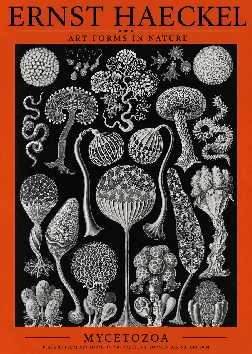 Ernst Haeckel Mycetozoa No3 - Juliste