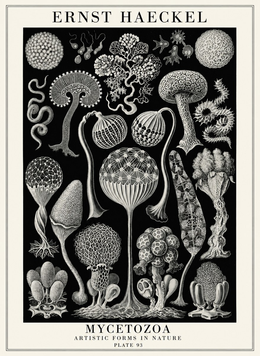 Ernst Haeckel Mycetozoa No4 - Juliste