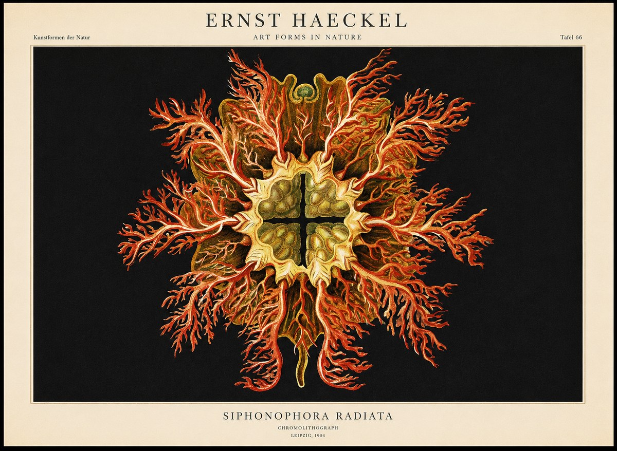 Ernst Haeckel Marine Organism No2 - Juliste